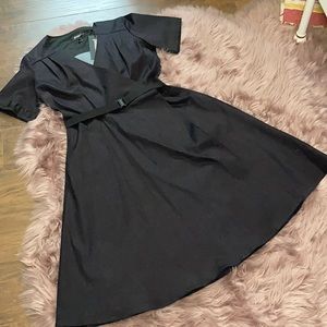 Pleated Wrap Dress with Pockets — NWT!!